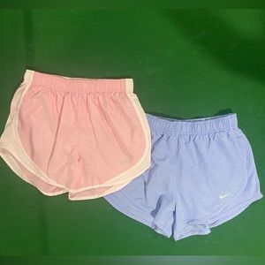 2 Pairs of Women Nike Tempo Shorts